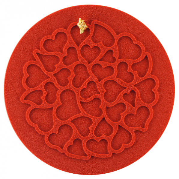 Moule en silicone d�cor coeur