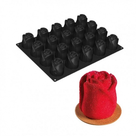 Moule en silicone rose en trompe l\'oeil