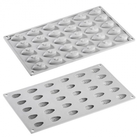 Moule en silicone trompe l\'oeil amande taille r&eacute;elle