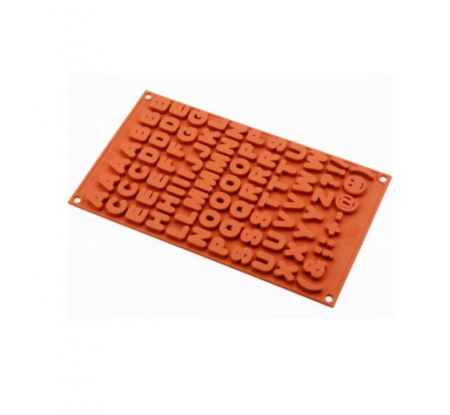 Moule lettre et symbole en silicone 