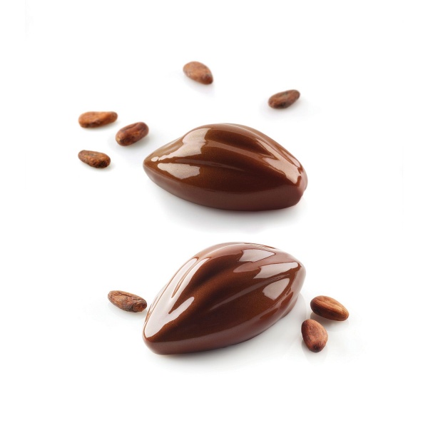 Moule silicone trompe l\'oeil cabosse cacao
