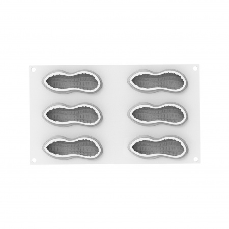 Moule silicone trompe l\'oeil cacahuete