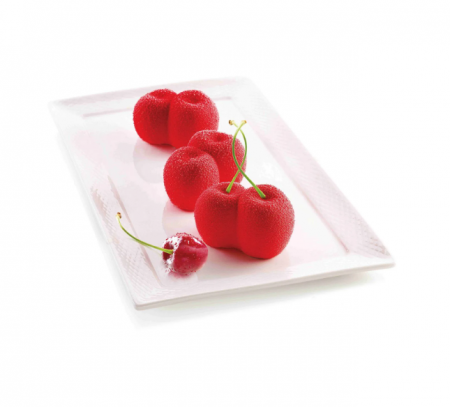 Moule silicone trompe l\'oeil cerise