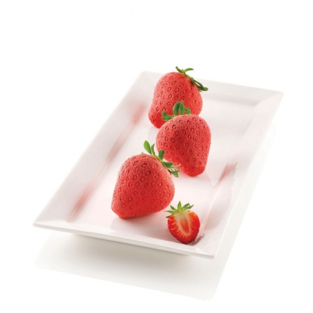 Moule silicone trompe l\'oeil fraise