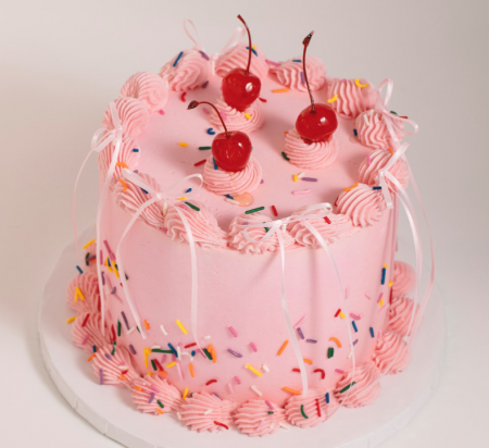 Noeuds d&eacute;coratifs pour g&acirc;teau rose clair x8