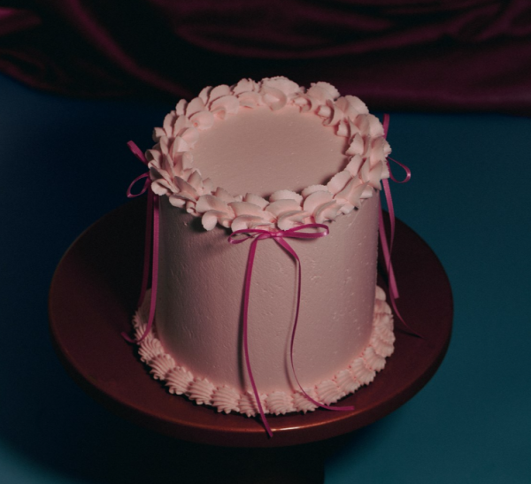 Noeuds d�coratifs pour g�teau rose x8