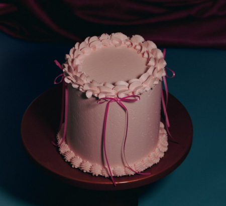 Noeuds d&eacute;coratifs pour g&acirc;teau rose x8