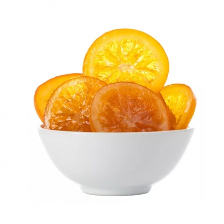 Orange confite en tranche