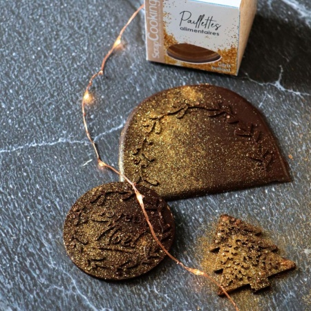 Paillette comestible dor&eacute;e 5g