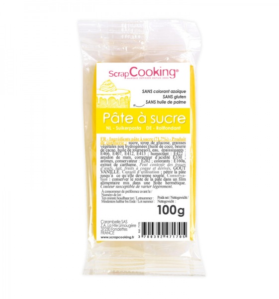 P�te � sucre jaune 100 g