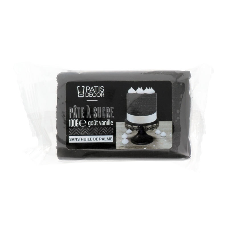 PATISDECOR Pate à Sucre Noir Vanille 250 g