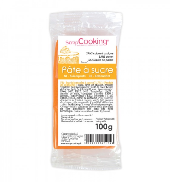 P�te � sucre orange 100 g