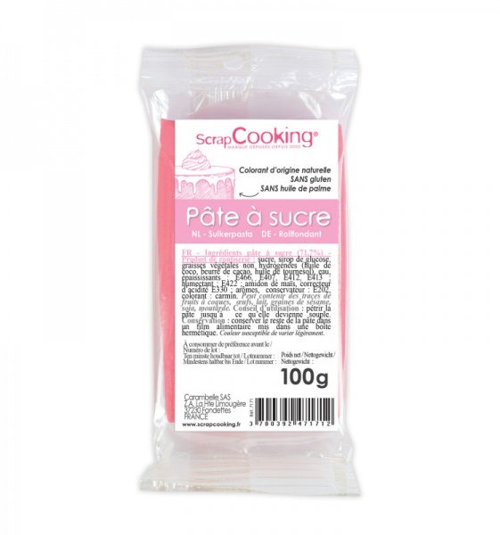 P�te � sucre rose 100 g