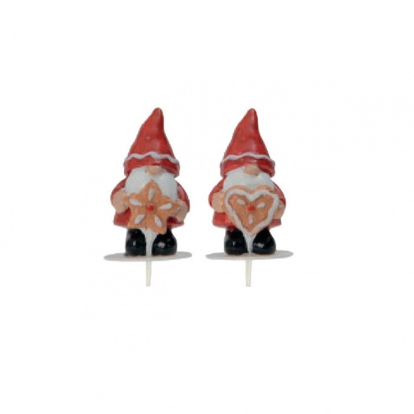P�re noel biscuit sur pique x2