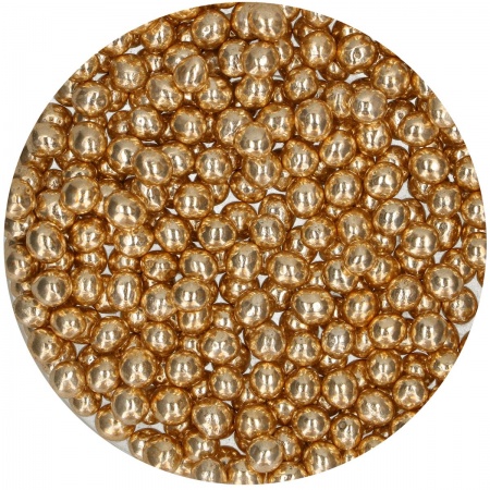Perle doré métallique en chocolat