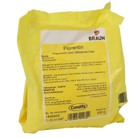 Pr�paration nougatine et florentin 600g