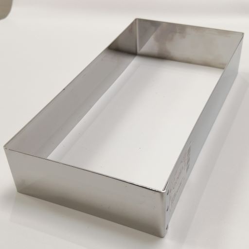 rectangle en inox 24cm x 12cm