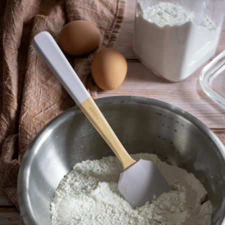 Spatule en bambou et silicone 30 cm 
