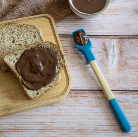 Spatule mini en bambou et silicone 