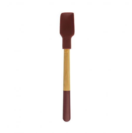 Spatule mini en bambou et silicone 