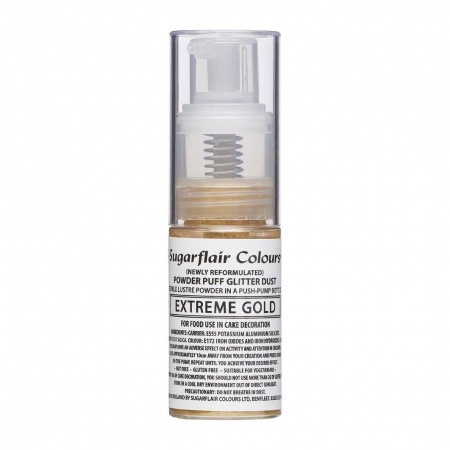 Spray poudre doré