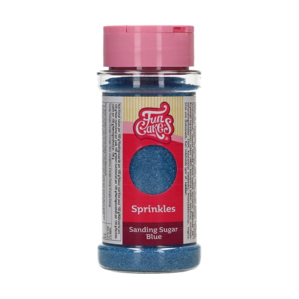 Sucre color� bleu, cristaux