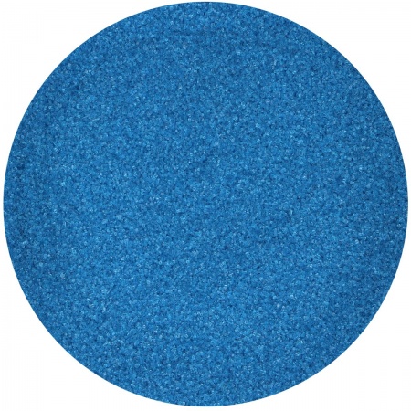 Sucre coloré bleu, cristaux