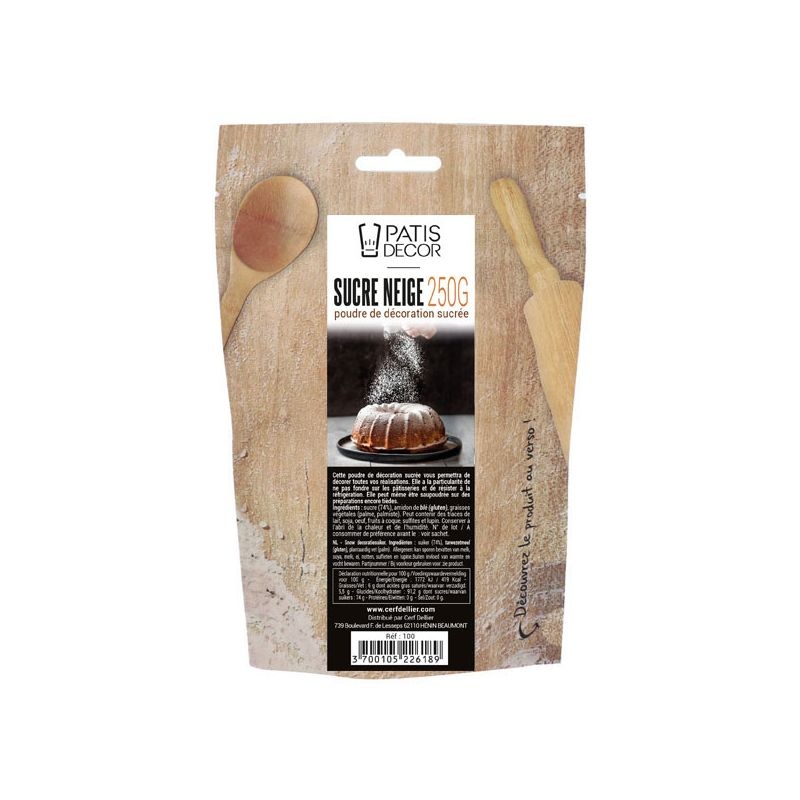 pâte à sucre blanche 250G CERF DELLIER