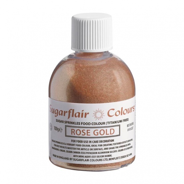 Sucre paillet� rose gold