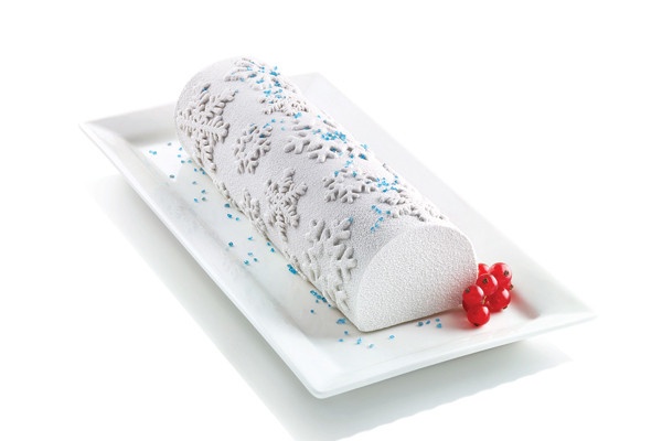 Tapis d�cor flocon pour moule � b�che