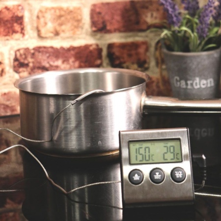 Thermomètre avec câble, tout inox