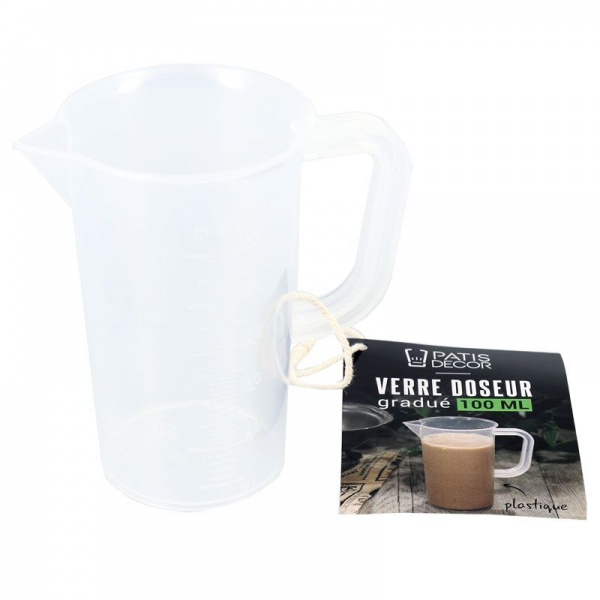 Verre doseur en plastique, petit format